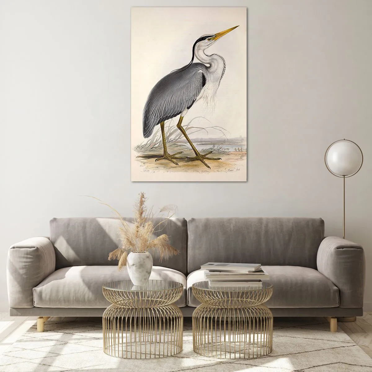 Glasbild - Bild auf glas - Reiher Gnade - 80x120 cm