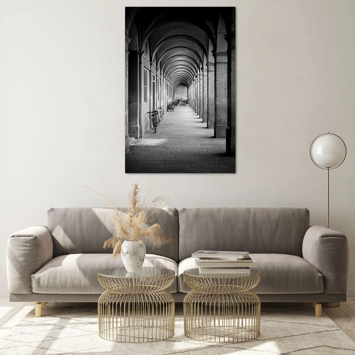 Impression sur verre - Image sur verre - Sous les arcades - 80x120 cm
