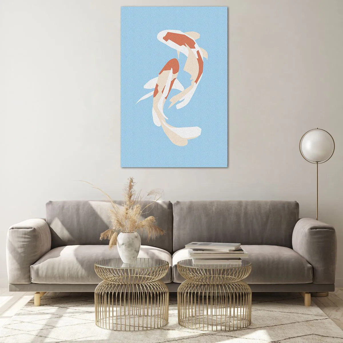 Impression sur verre - Image sur verre - Natation synchronisée spontanée - 80x120 cm