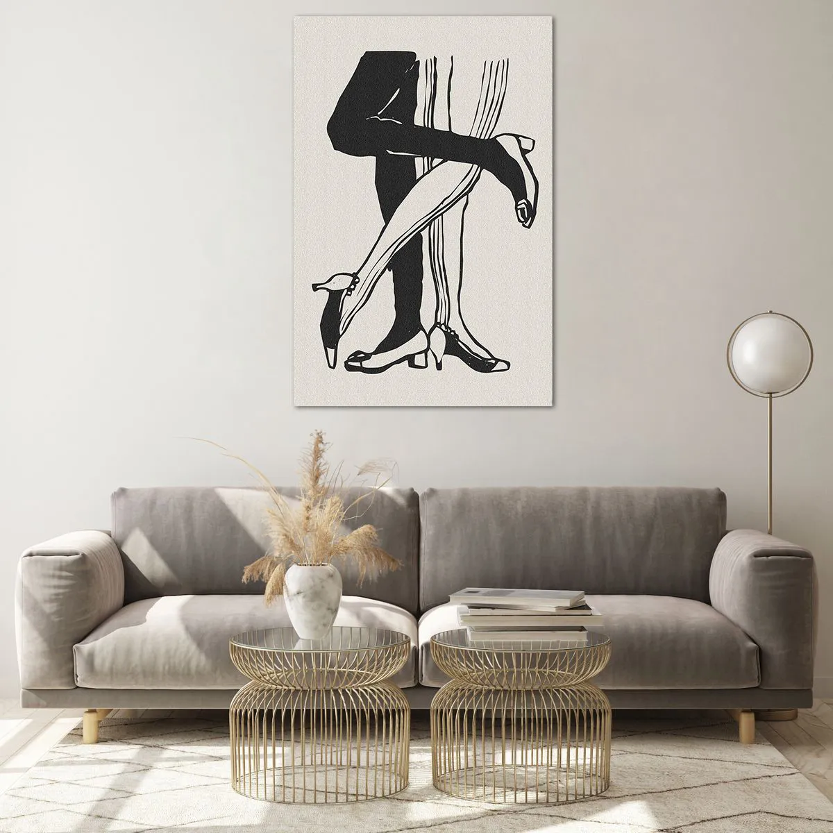 Quadro em vidro - Um atributo feminino - 80x120 cm