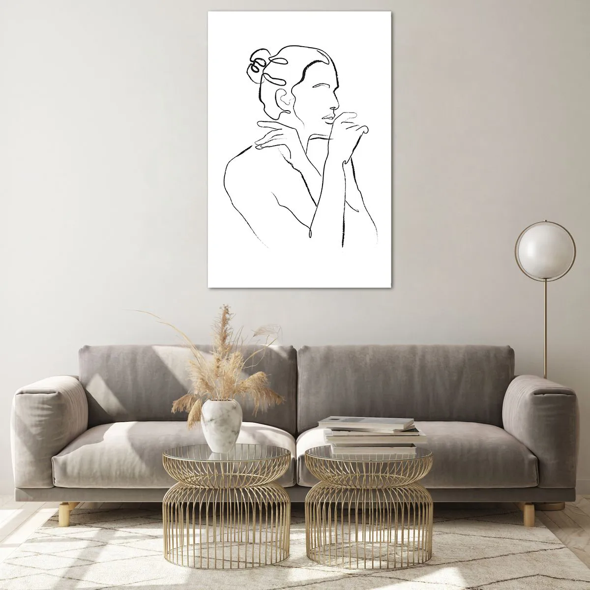 Üveg kép - Akt: érzéki misztérium - 80x120 cm