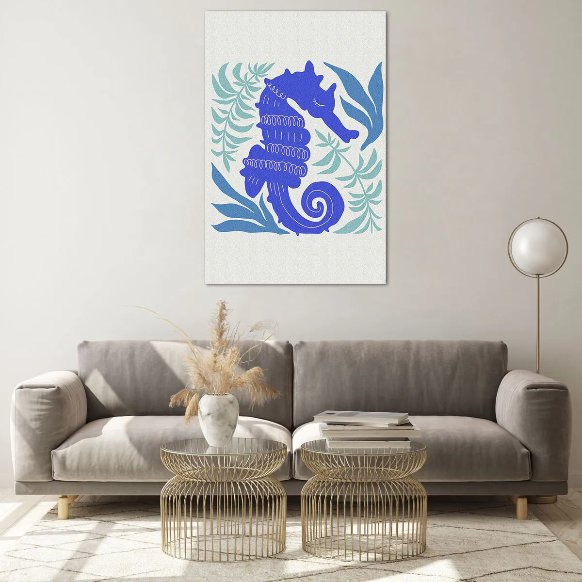 Glass picture - In Underwater Meadow - 80x120 cm