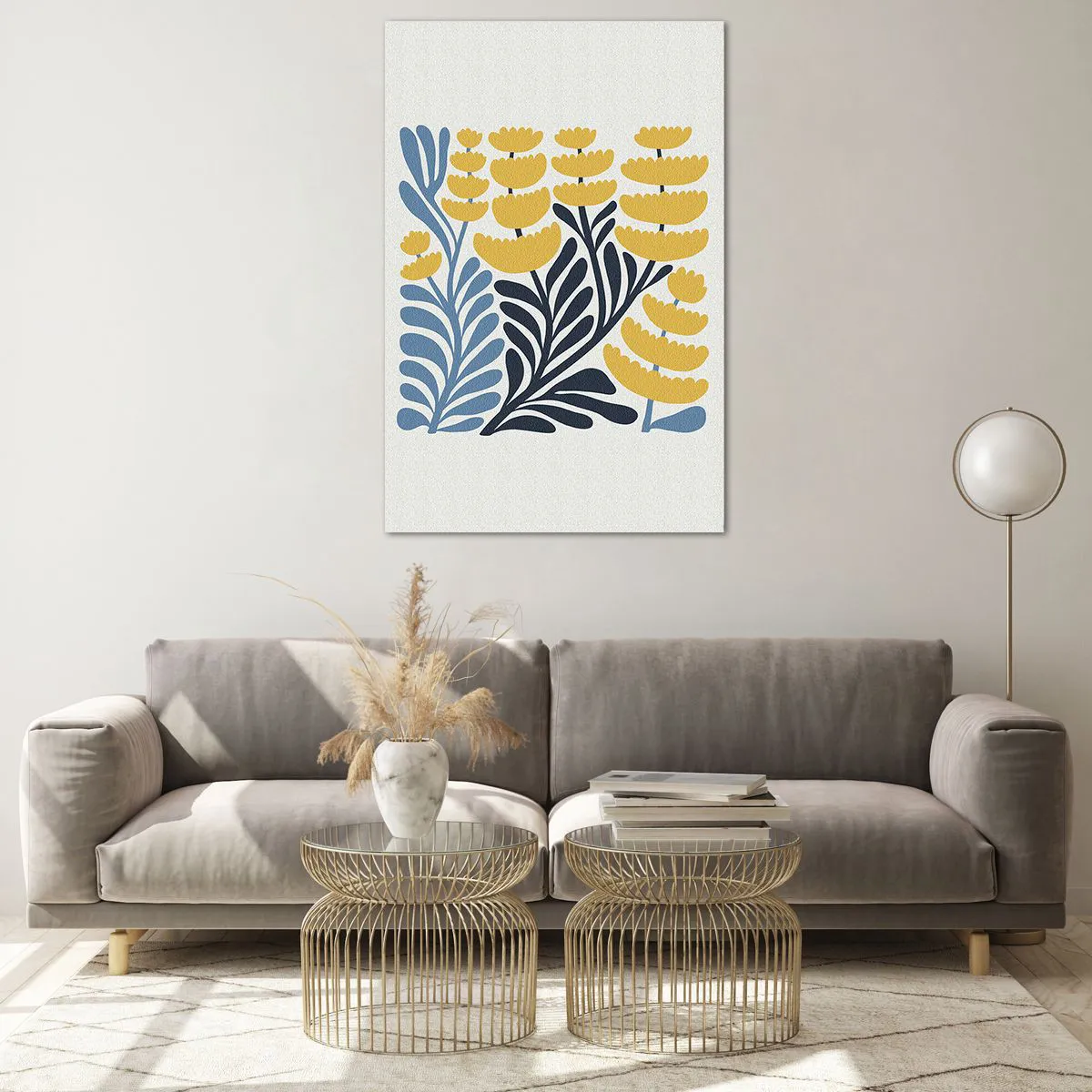 Obraz na skle - Slnečný záhon - 80x120 cm