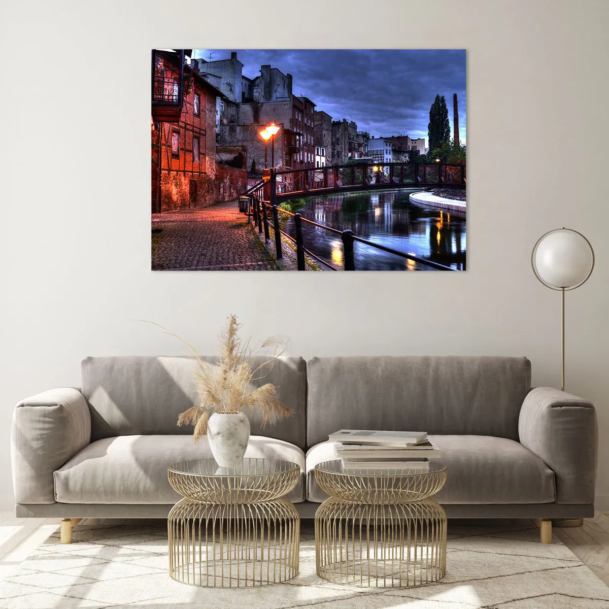 Tablou pe sticlă - Tu nu știai că Bydgoszcz arată așa - 100x70 cm