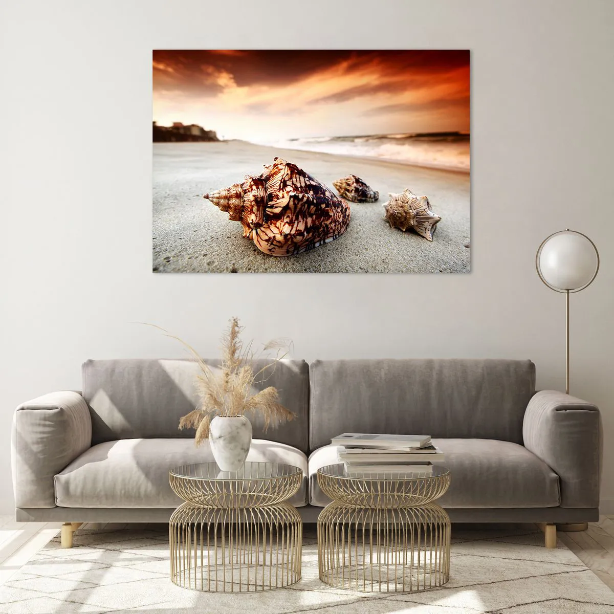 Glass picture - Expelled by Waves - 100x70 cm