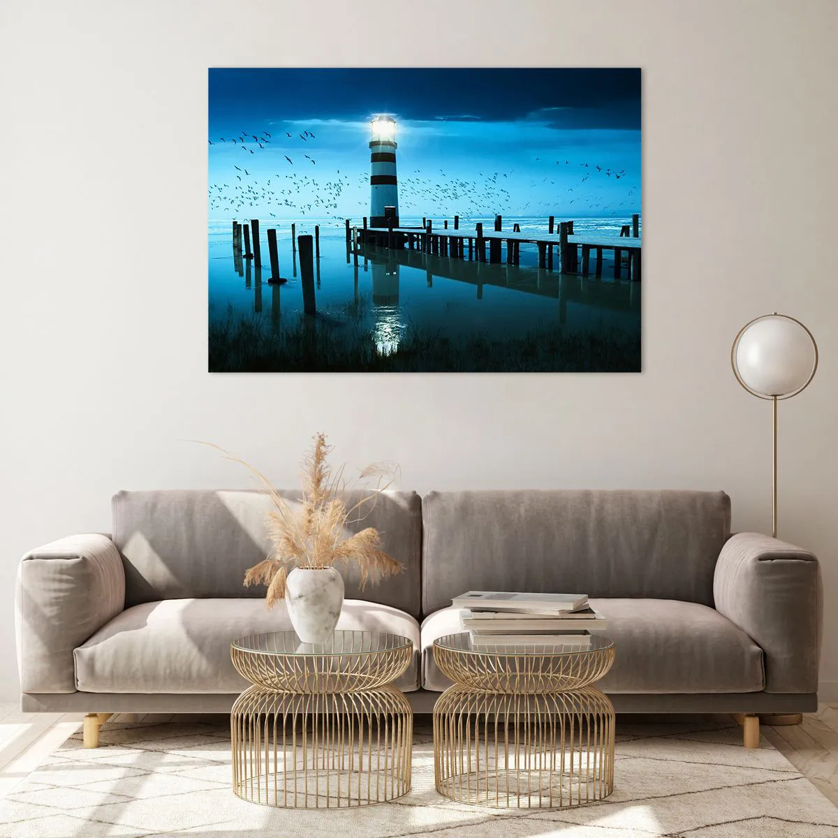 Billede på glas - Og du er ikke bange for mørket - 100x70 cm