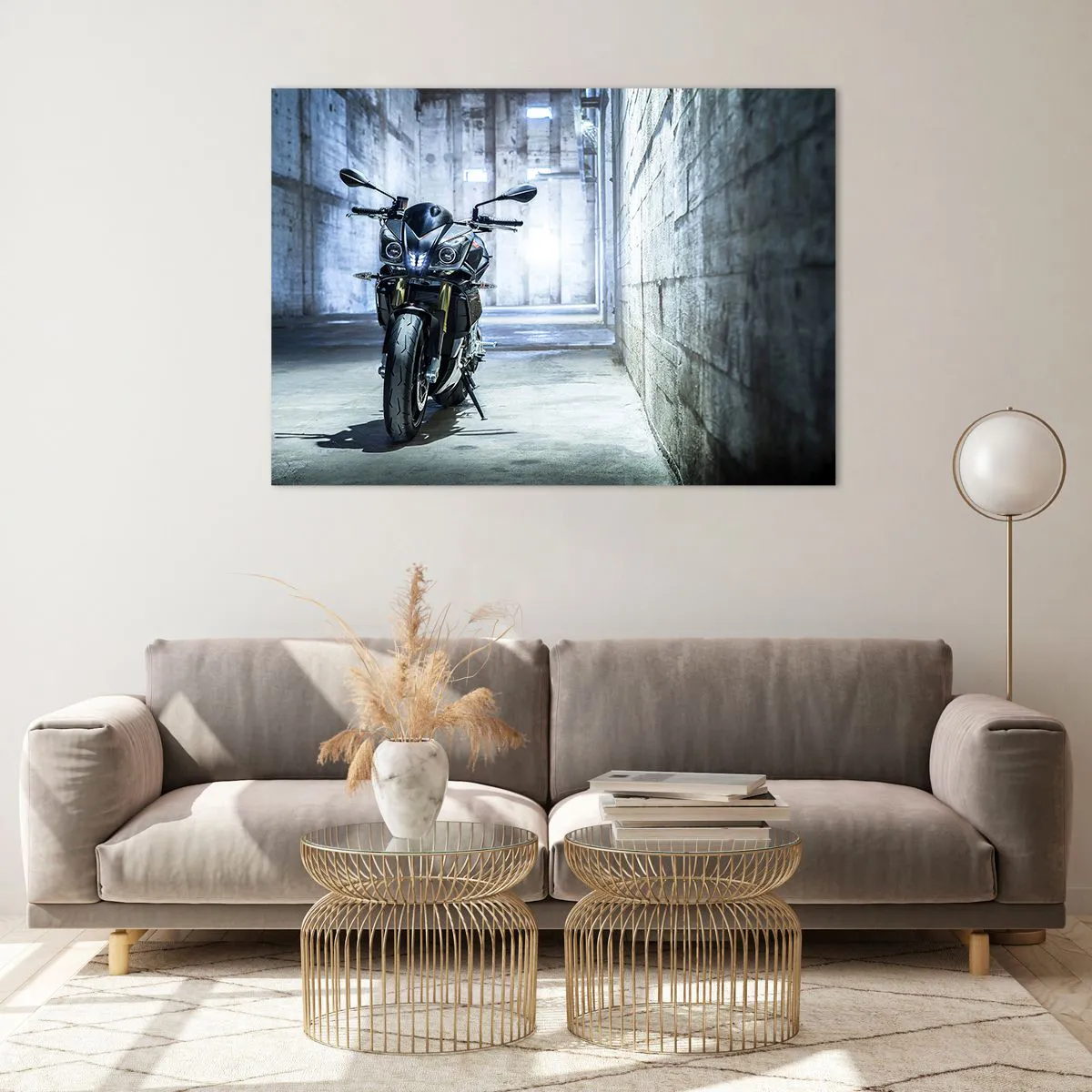 Glass picture - Before the Engine Starts - 100x70 cm