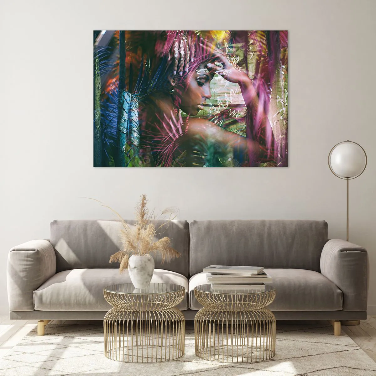 Üveg kép - Anyatermészet a dzsungelben - 100x70 cm