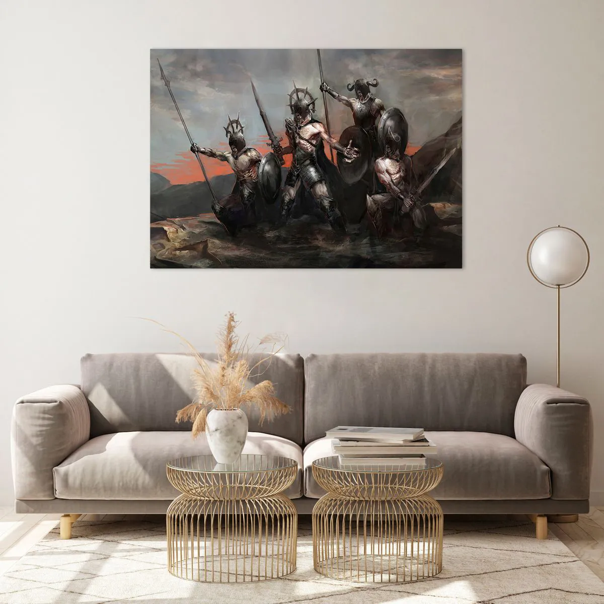 Tablou pe sticlă - Cu scut sau fără scut - 100x70 cm