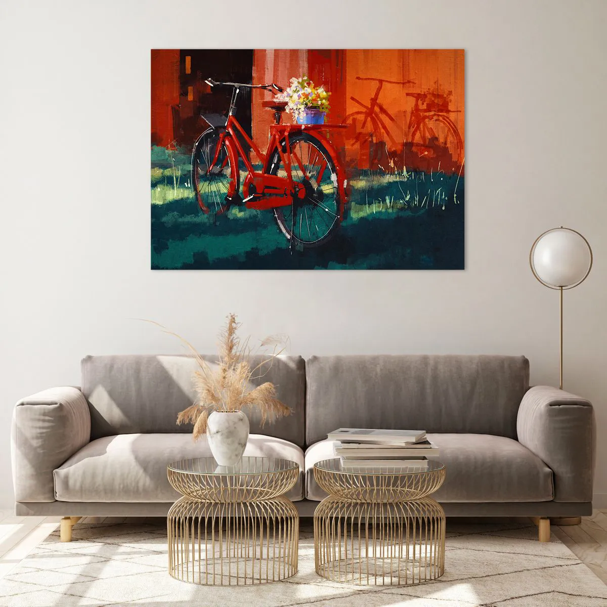Üveg kép - I want to ride my bicycle - 100x70 cm
