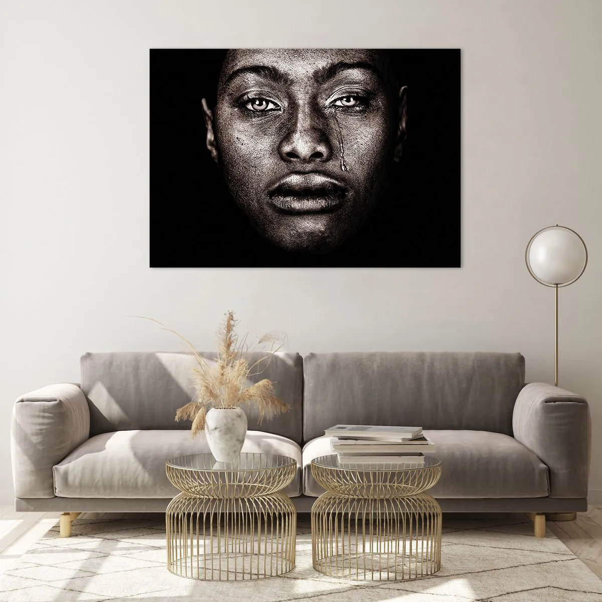 Üveg kép - Egy könnycsepp - 100x70 cm