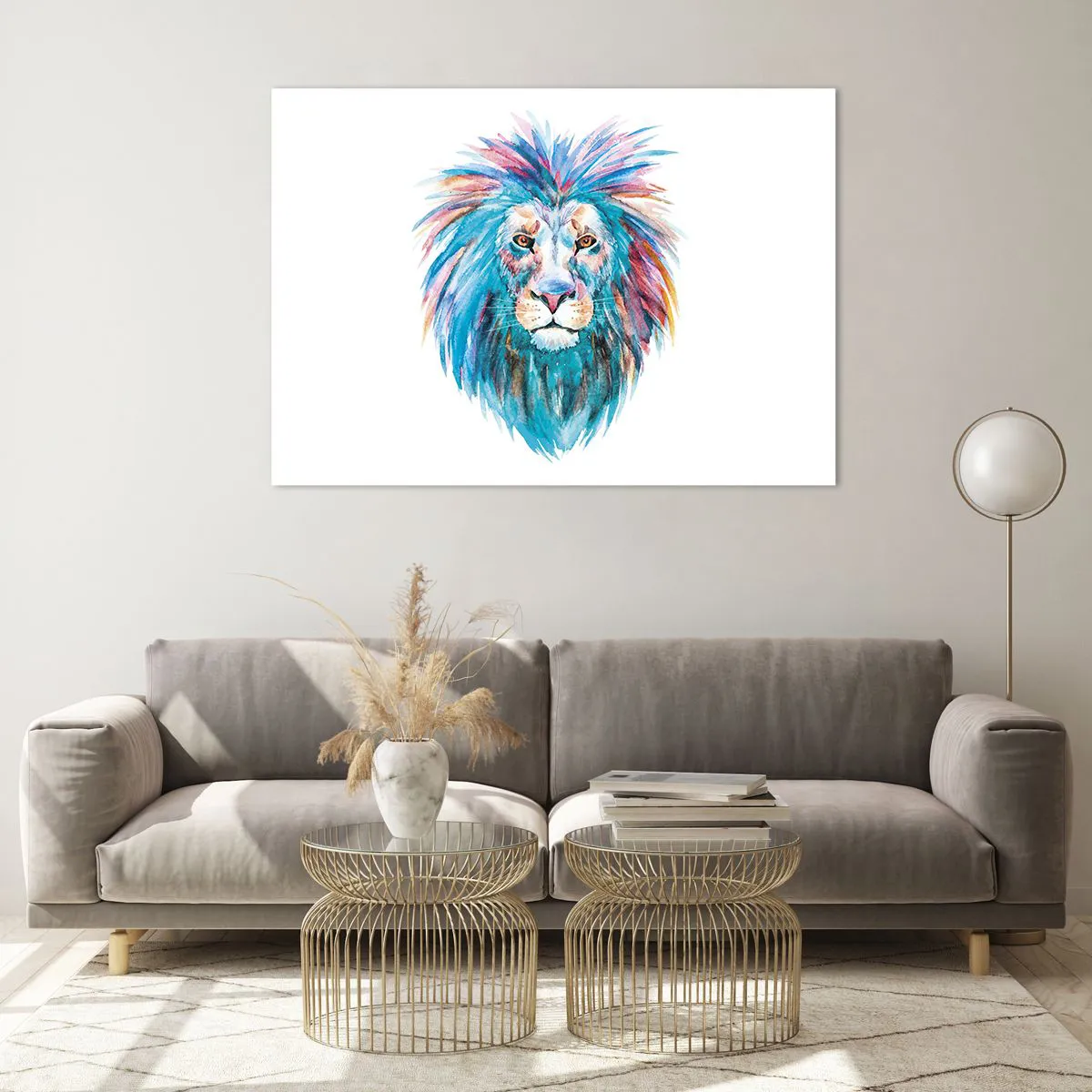 Glass picture - Electrifying Aura - 100x70 cm