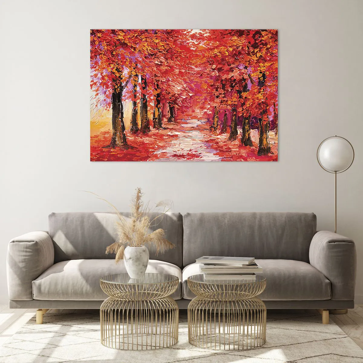 Üveg kép - Őszi benyomás - 100x70 cm