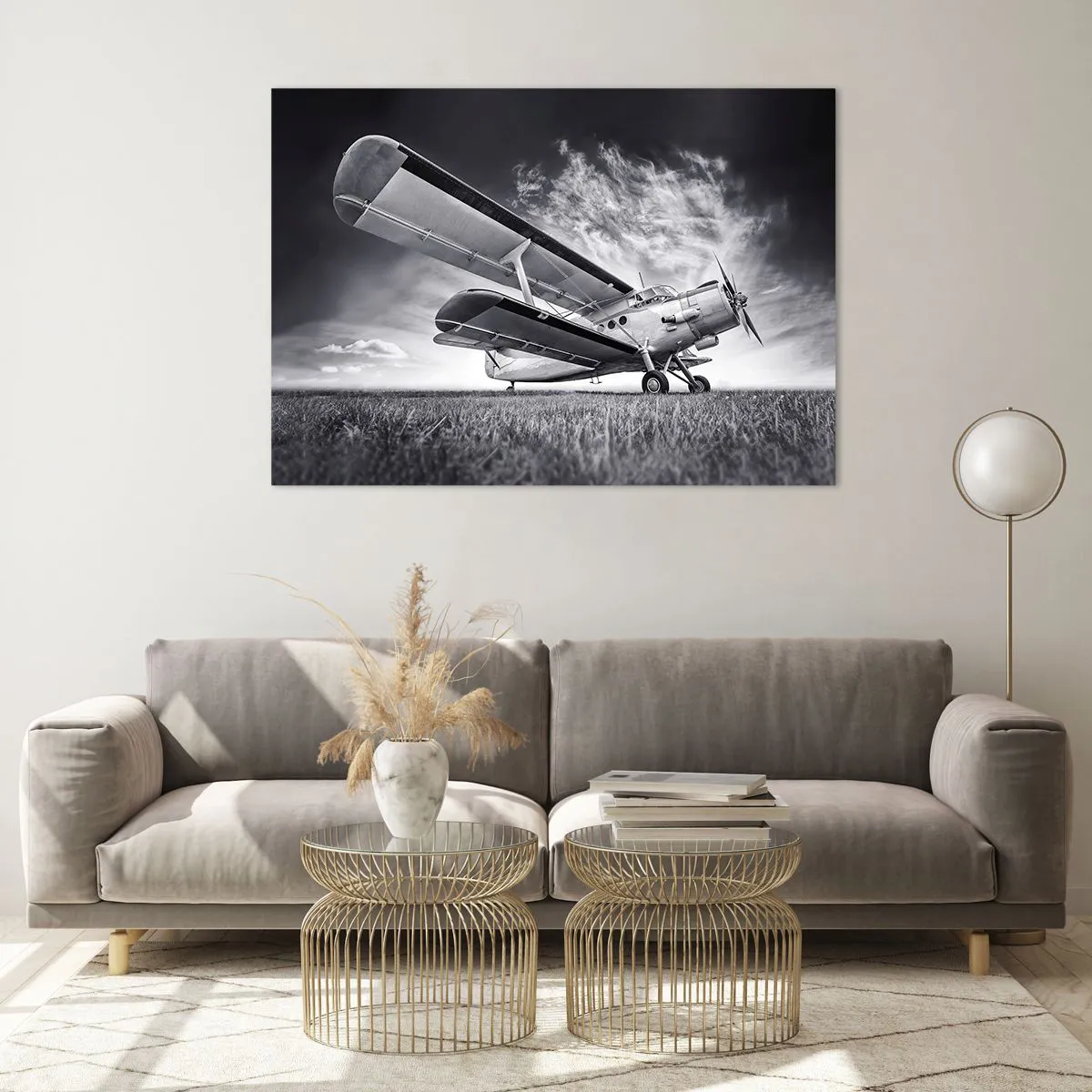 Quadro em vidro - Andarilho alado - 100x70 cm