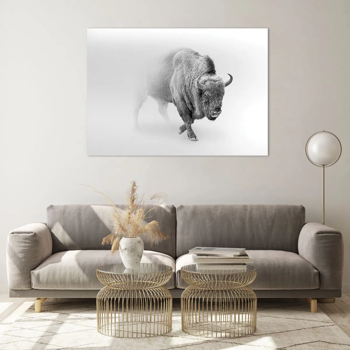 Tablou pe sticlă - Regele preriilor - 100x70 cm