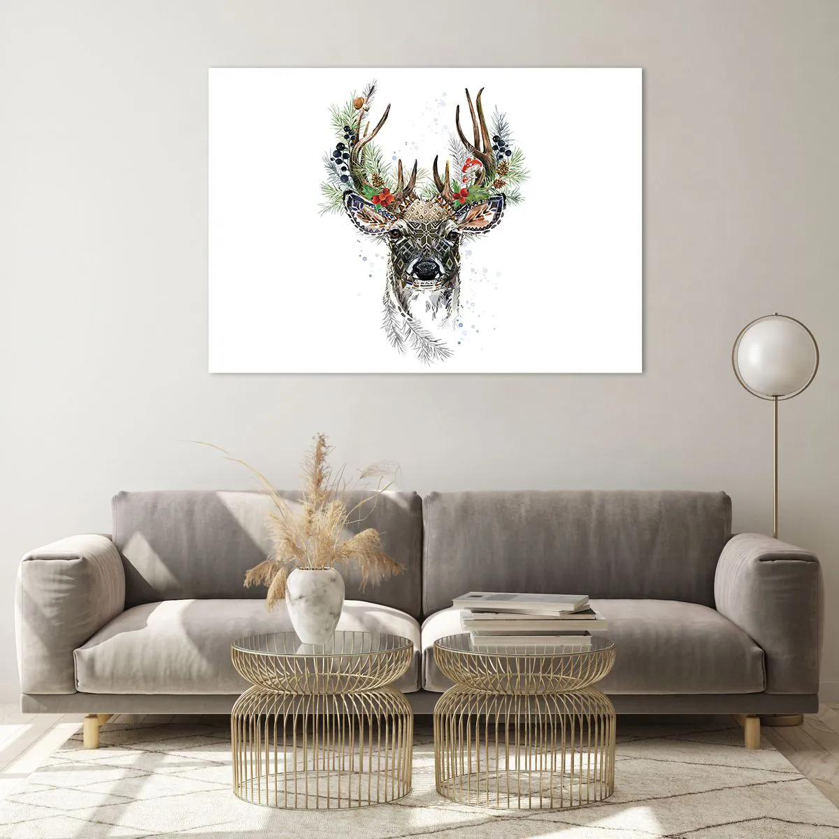 Glastavla - Bild på glas - I högtidskläder - 100x70 cm