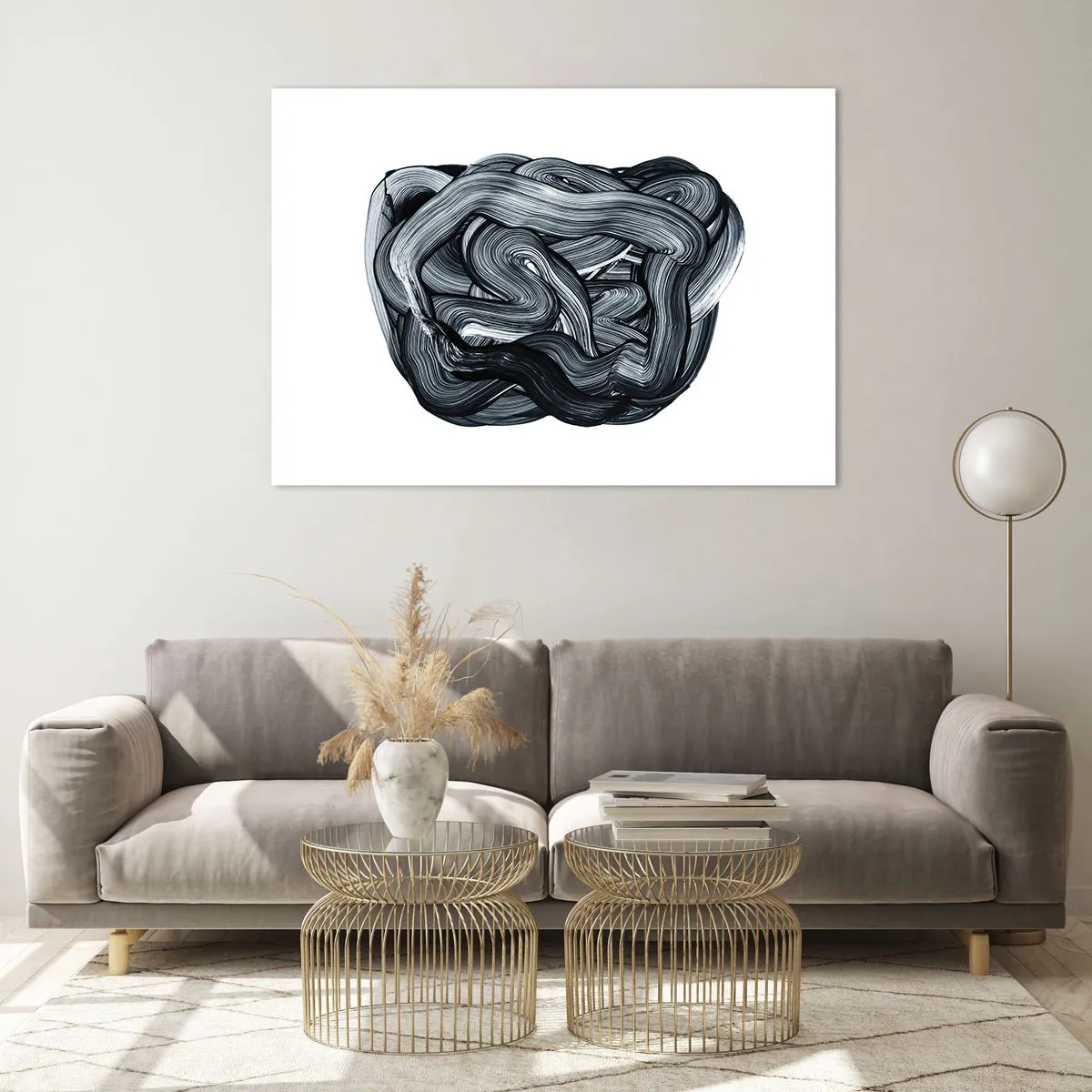 Quadro em vidro - Não é assim tão simples - 100x70 cm