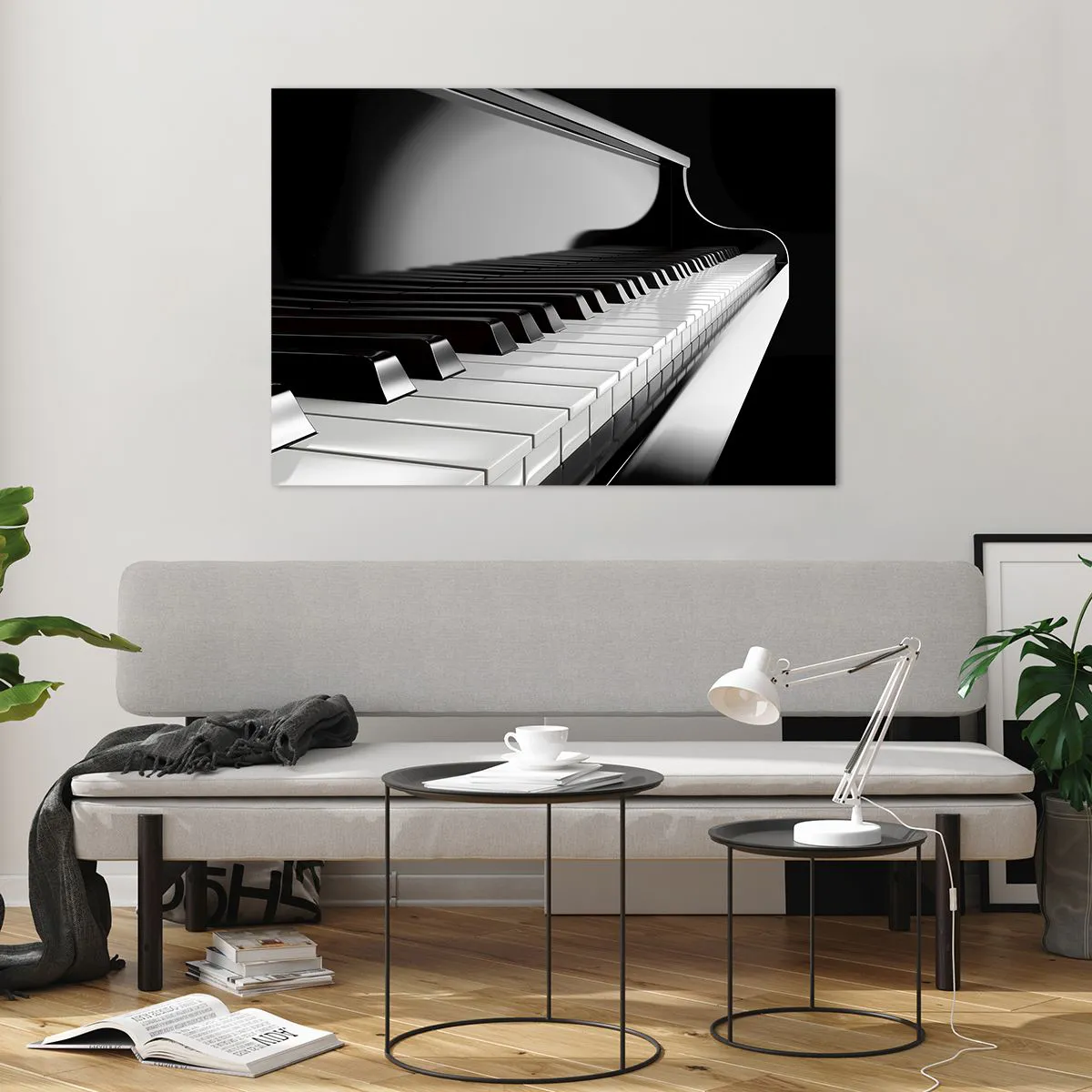 Tablou pe sticlă - Armonia formelor și a culorilor - 100x70 cm