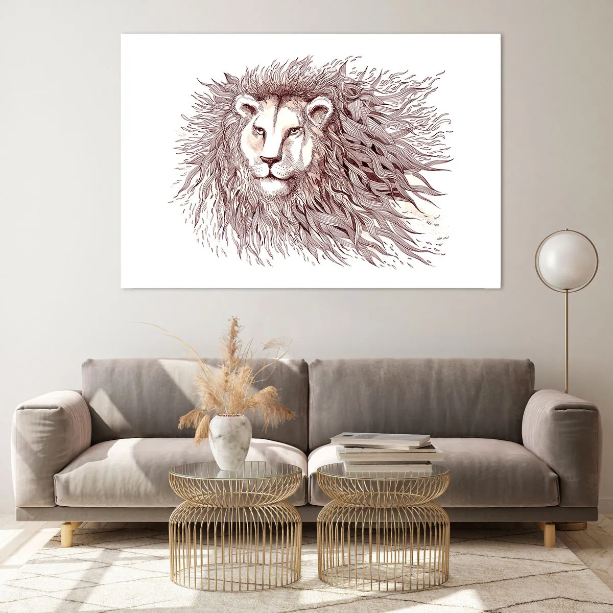 Tablou pe sticlă - Împăratul flamboaiant - 120x80 cm