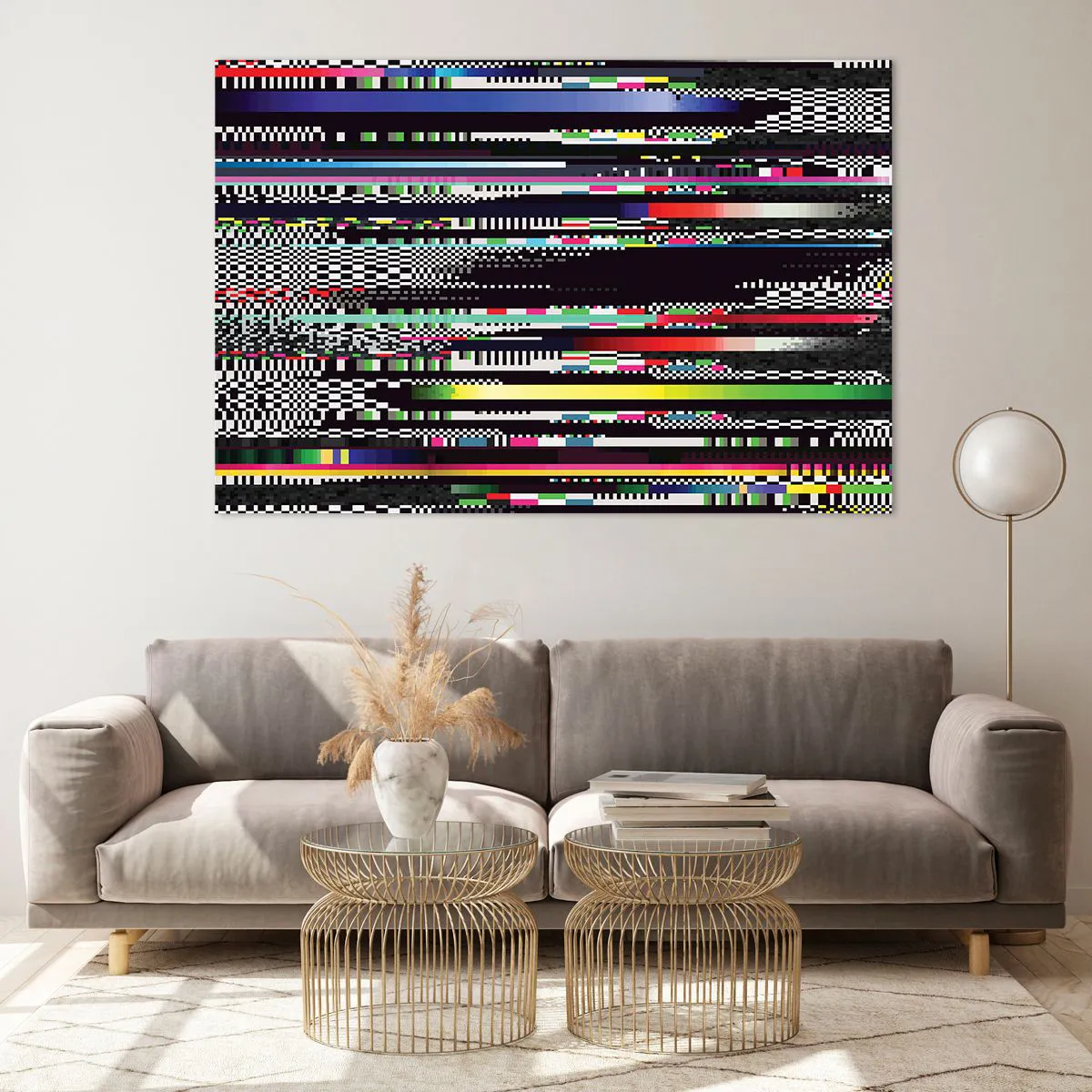 Tablou pe sticlă - Imaginea controlată a realității - 120x80 cm