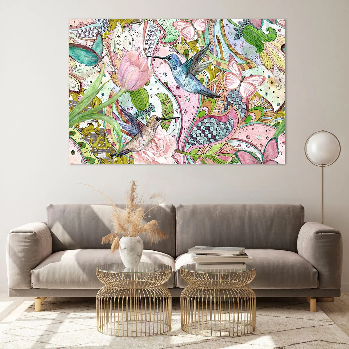 Obraz na skle - Zamotané do lián - 120x80 cm