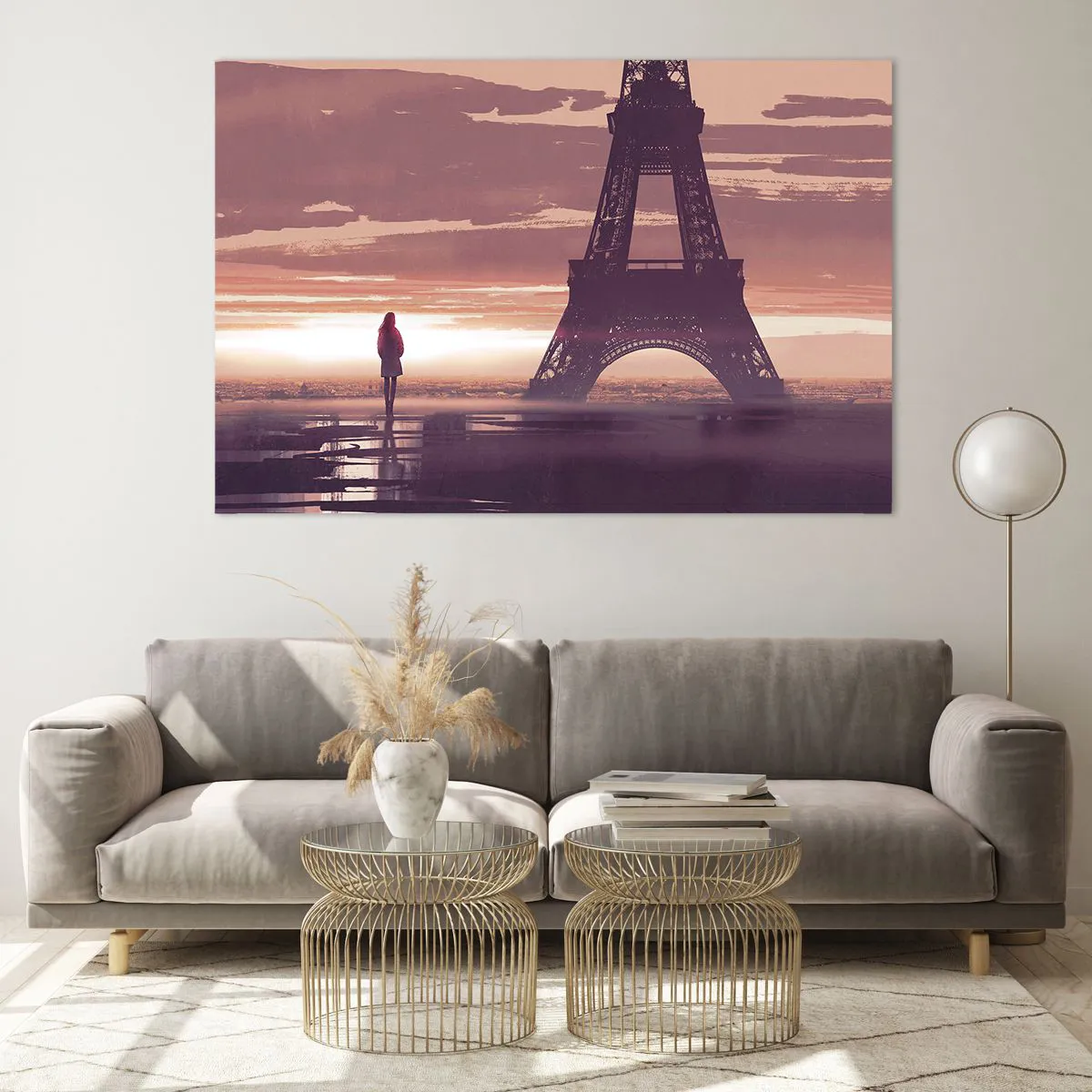 Billede på glas - Kun de to - 120x80 cm