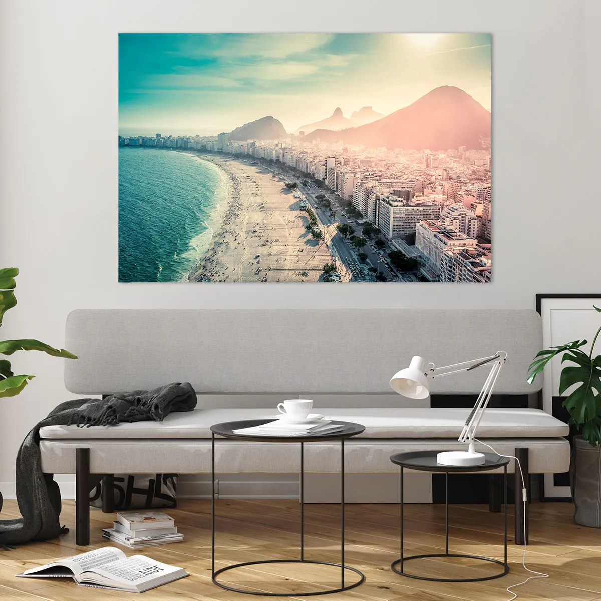 Glastavla - Bild på glas - Evig semester i Rio - 120x80 cm