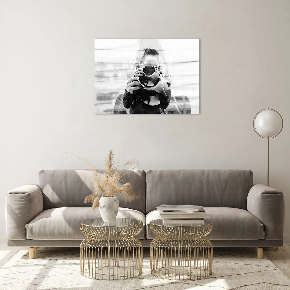 Quadro em vidro - O criador e seu material - 70x50cm - Criador e material - Decoração de parede moderna para a sala de estar e quarto ARTTOR