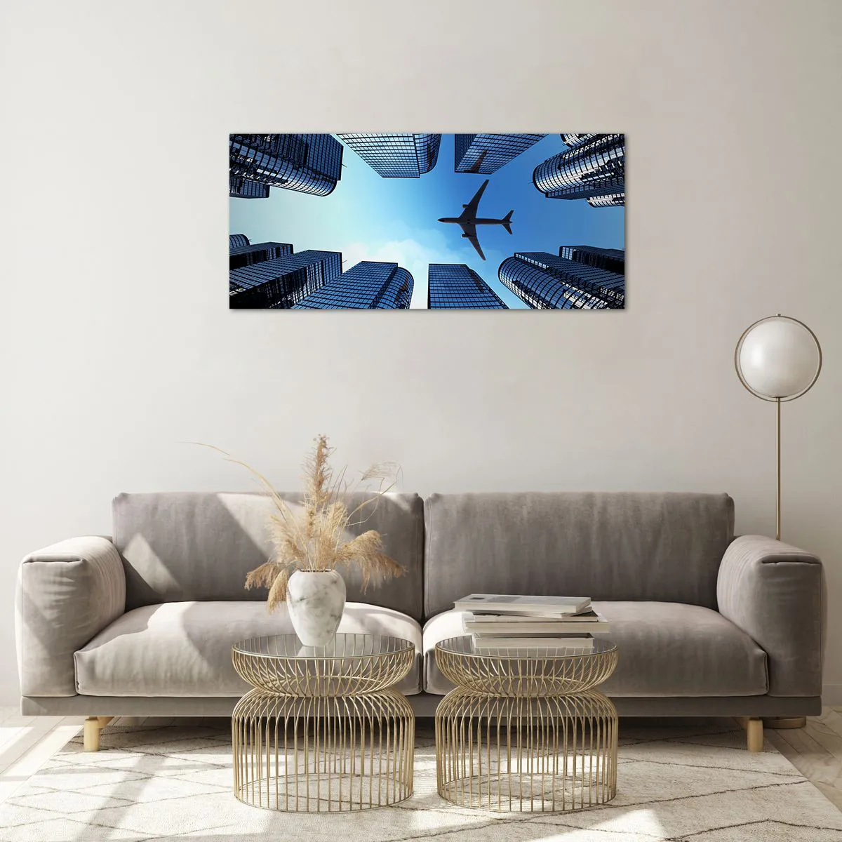 Impression sur verre - Image sur verre - La vue depuis le ravin de verre - 100x40 cm