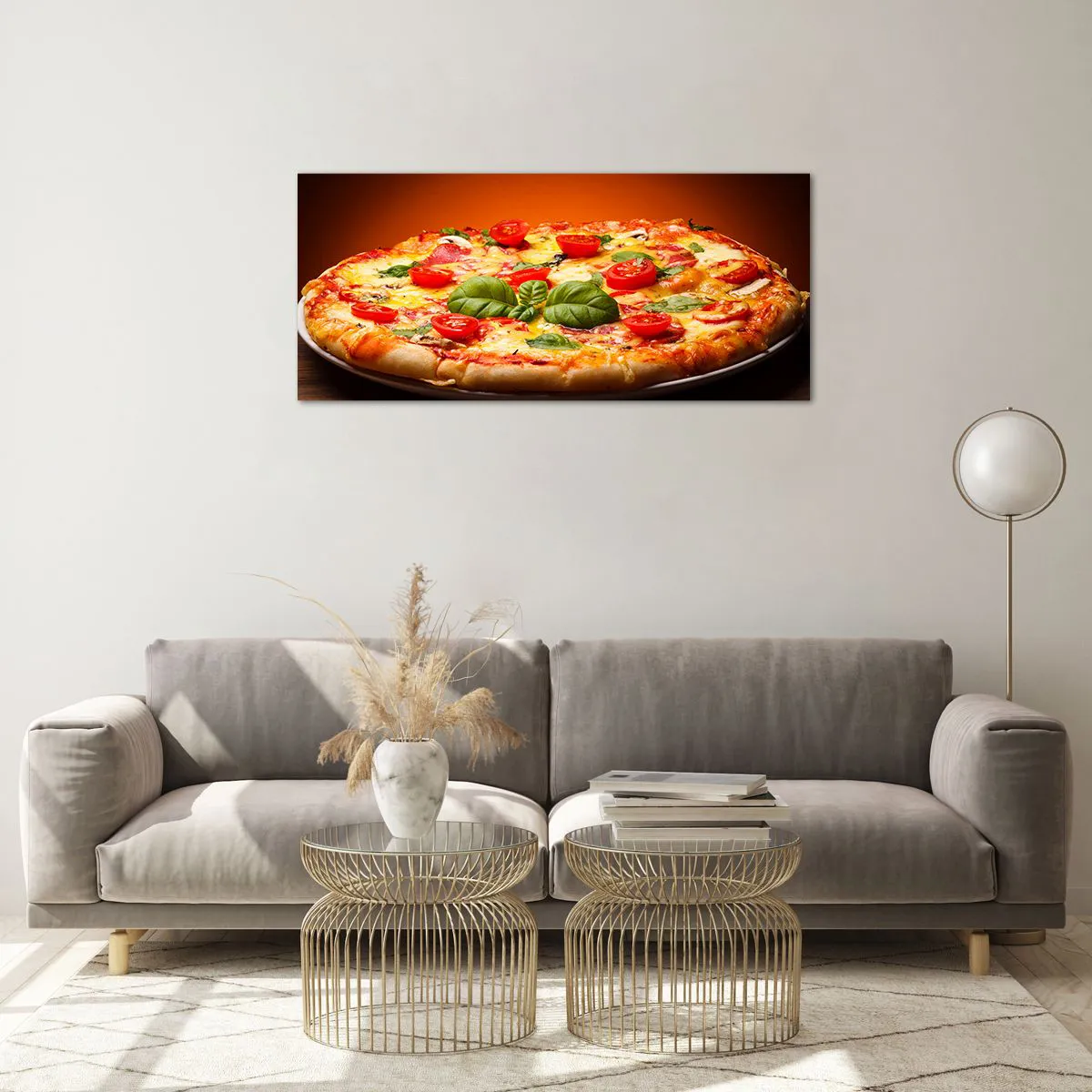 Quadro em vidro - Mamma mia! - 100x40 cm