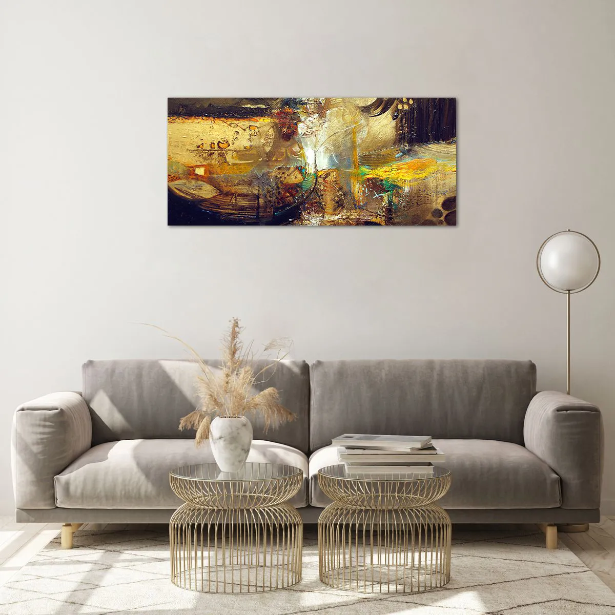 Glasbild - Bild auf glas - Kalt, wärmer, heiß - 100x40 cm