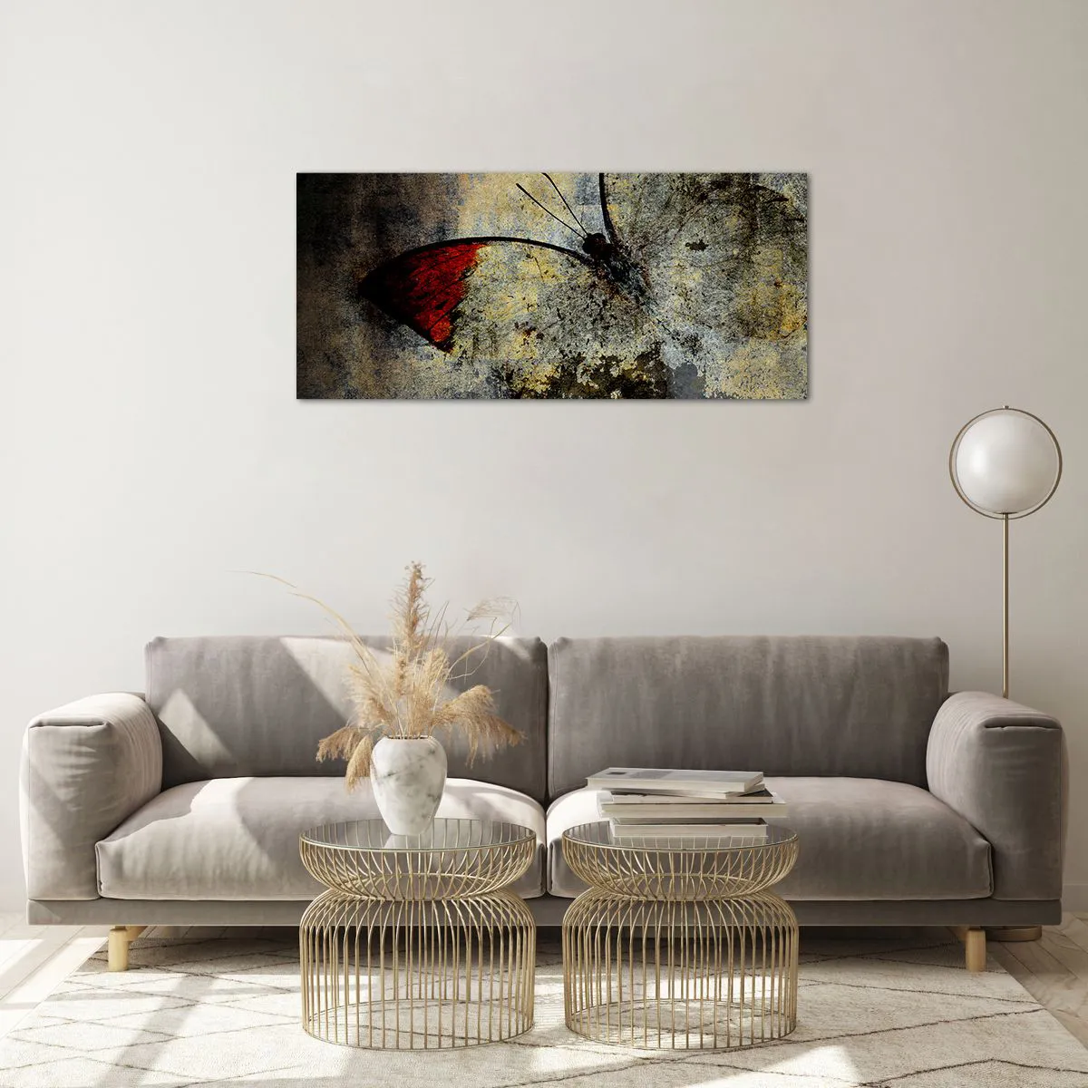 Glasbild - Bild auf glas - Pass auf, bevor ich verschwinde - 100x40 cm