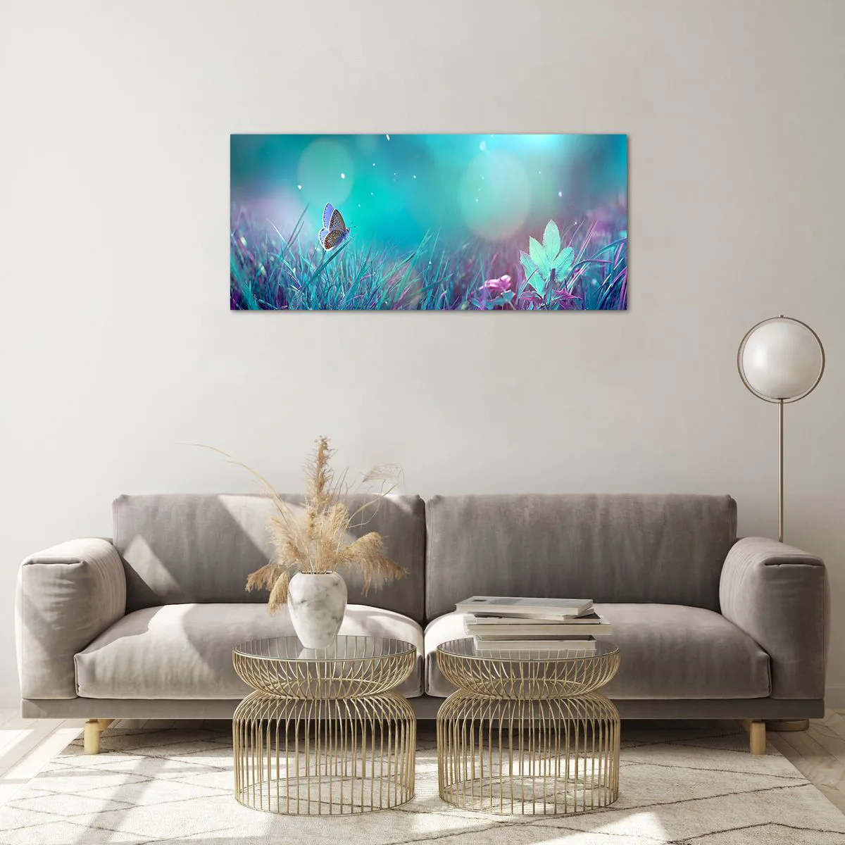 Obraz na szkle - Sekretne życie łąki - 100x40 cm