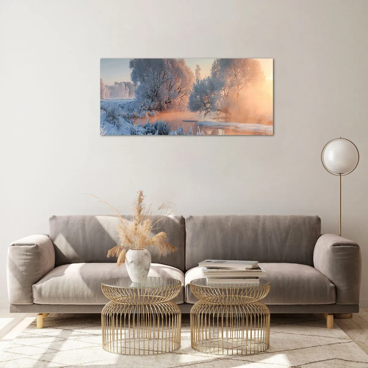 Obraz na szkle - Wszystko w słonecznym lśni krysztale - 100x40 cm