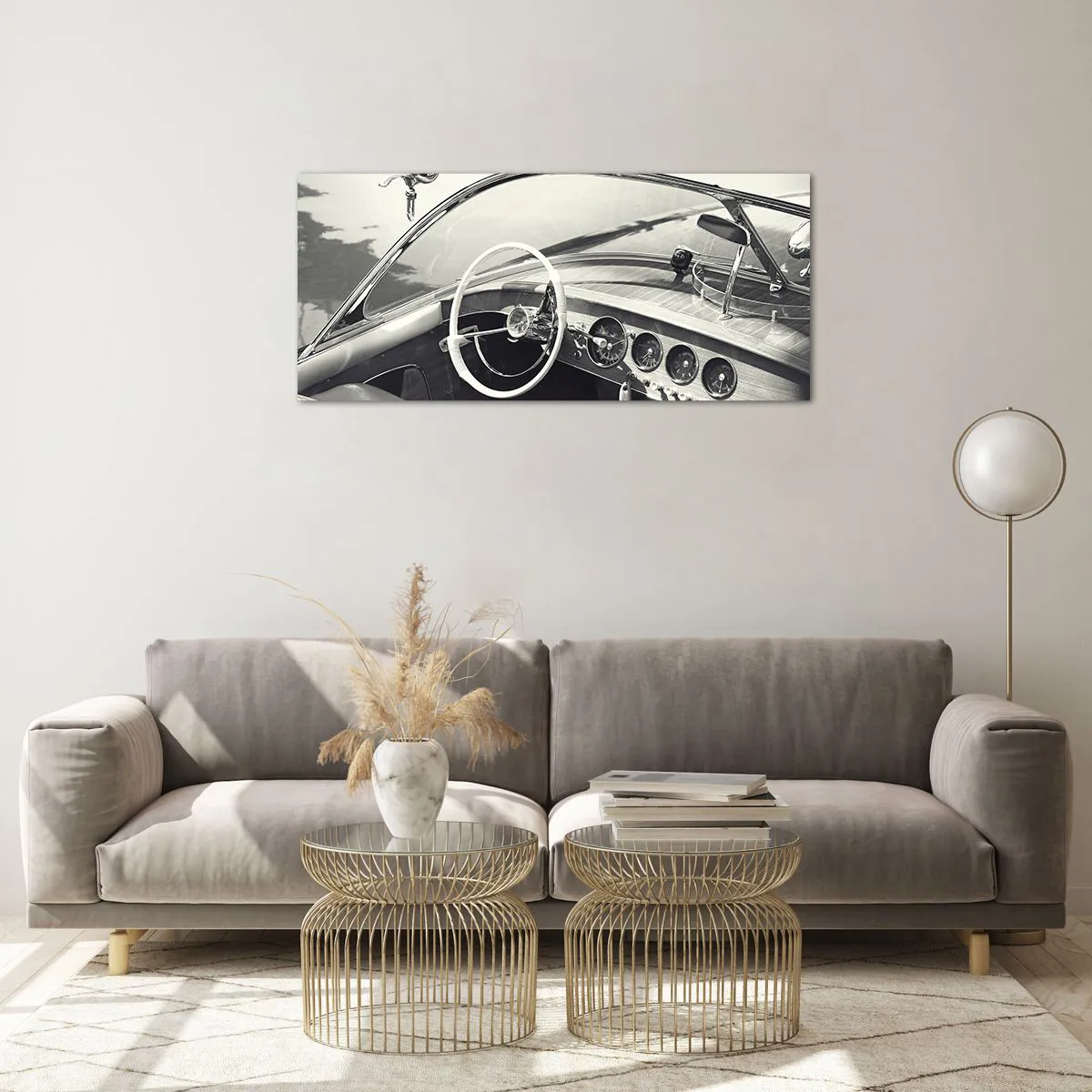 Impression sur verre - Image sur verre - Temps pour riche - 100x40 cm