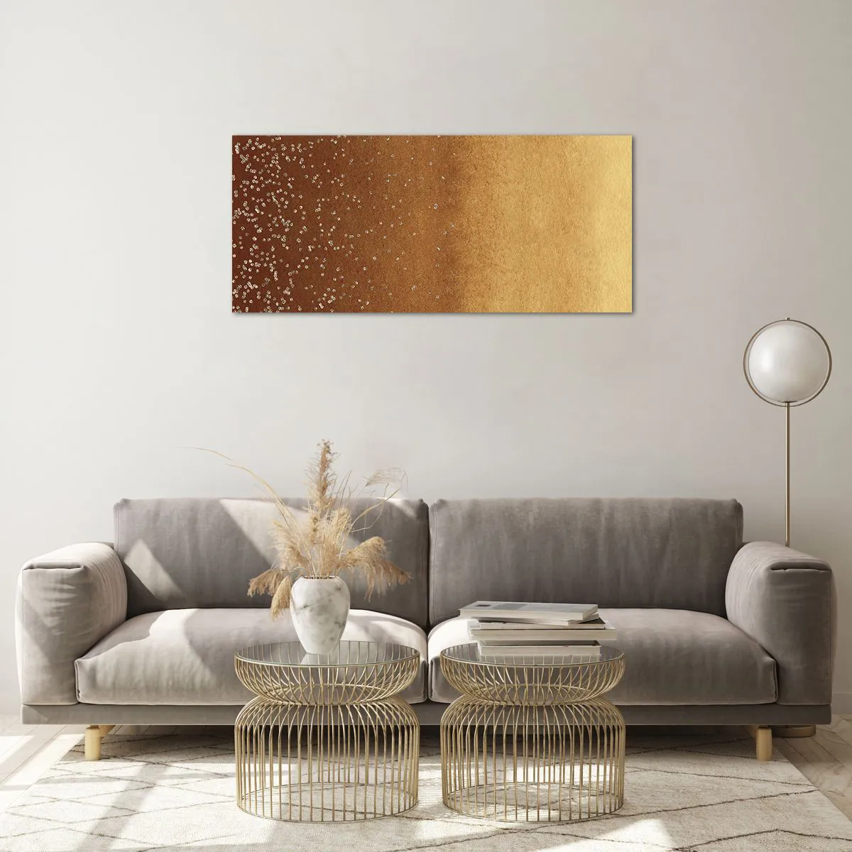 Üveg kép - A fény születése - 100x40 cm