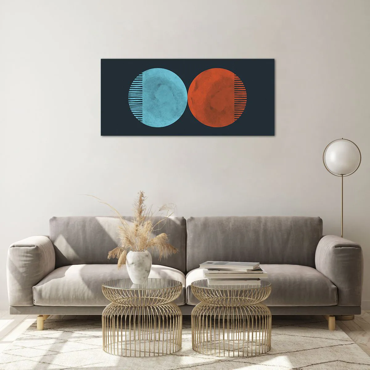 Üveg kép - Csak a geometria? - 100x40 cm