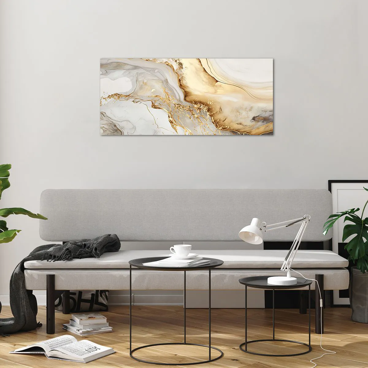 Üveg kép - Absztrakció: szépség és jóság - 100x40 cm