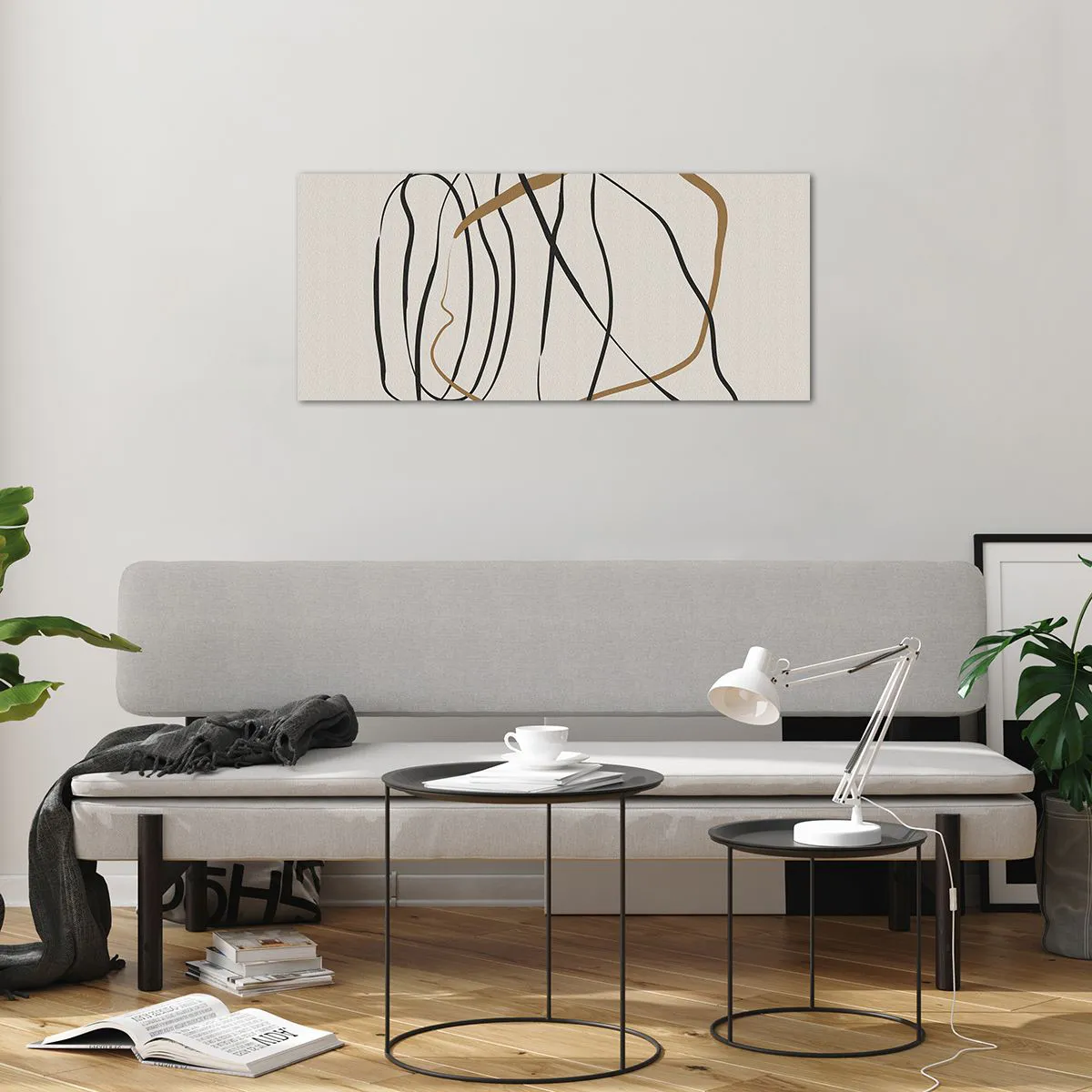 Obraz na szkle - Kompozycja – taniec opętaniec - 100x40 cm