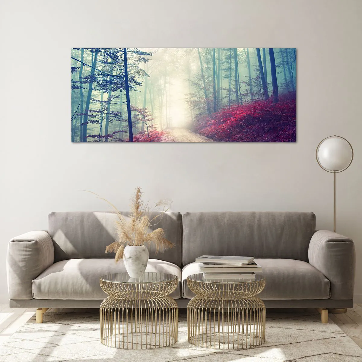 Billede på glas - Hvor er det godt at stå op ved daggry - 120x50 cm