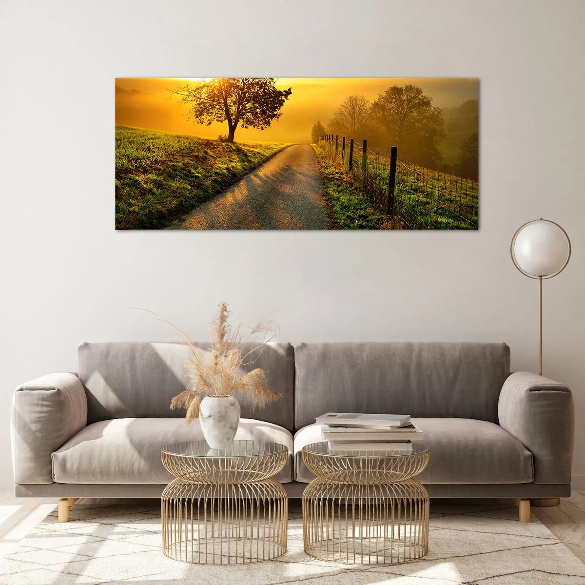 Obraz na skle - Medové odpoledne - 120x50 cm