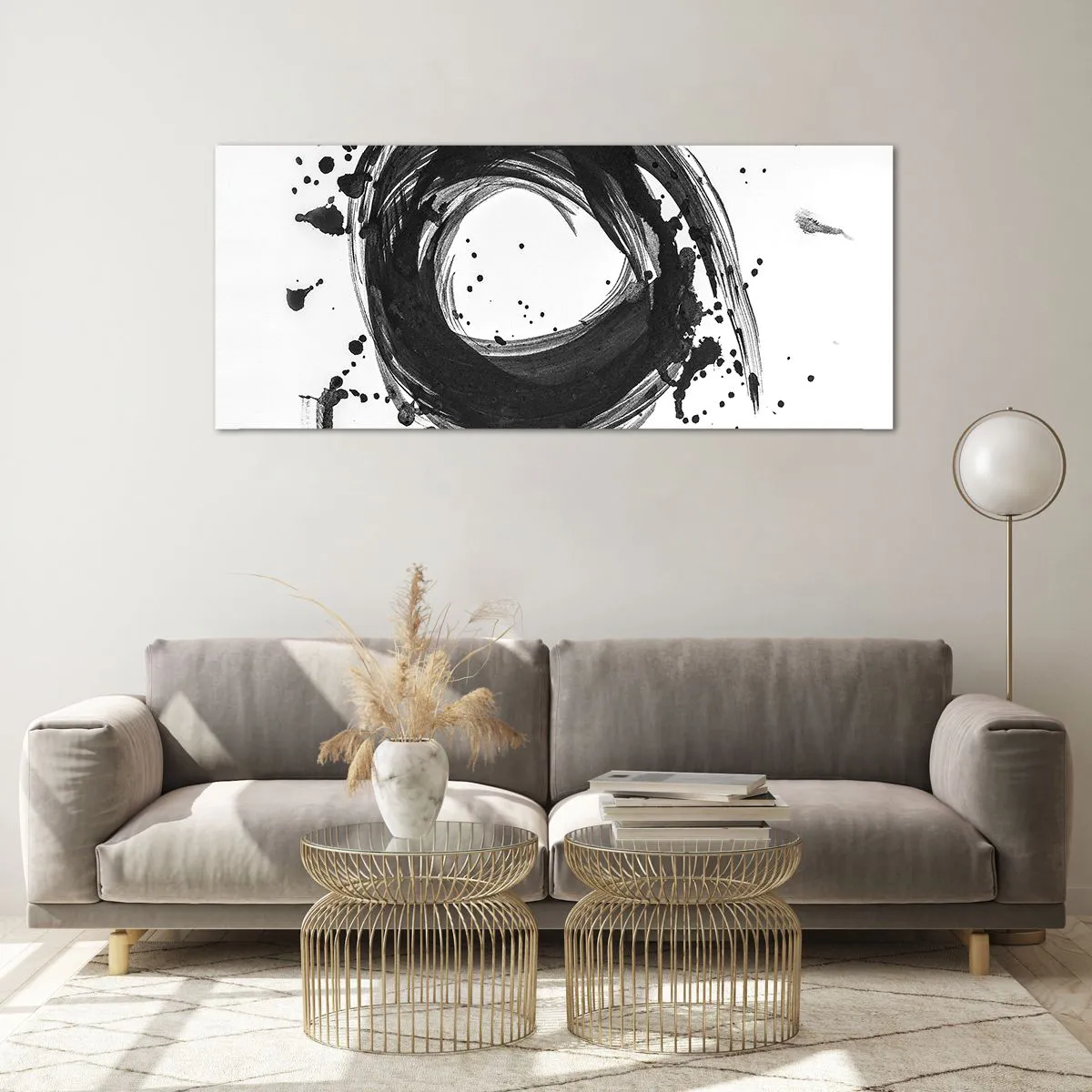 Glass picture - Whirl of Creation - 120x50 cm
