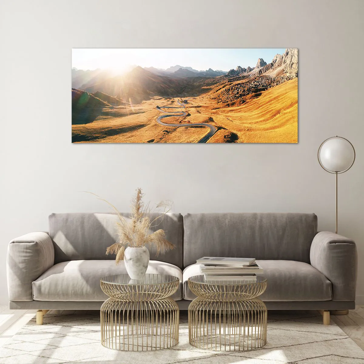 Üveg kép - Egy arany völgyben - 120x50 cm