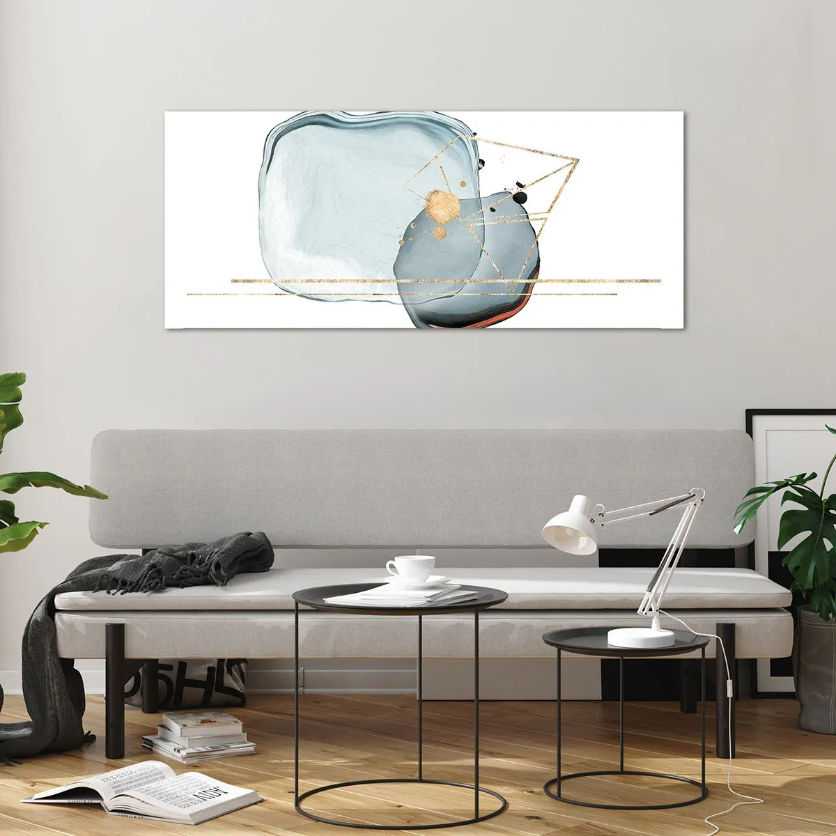 Obraz na skle - Studie kapky - 120x50 cm