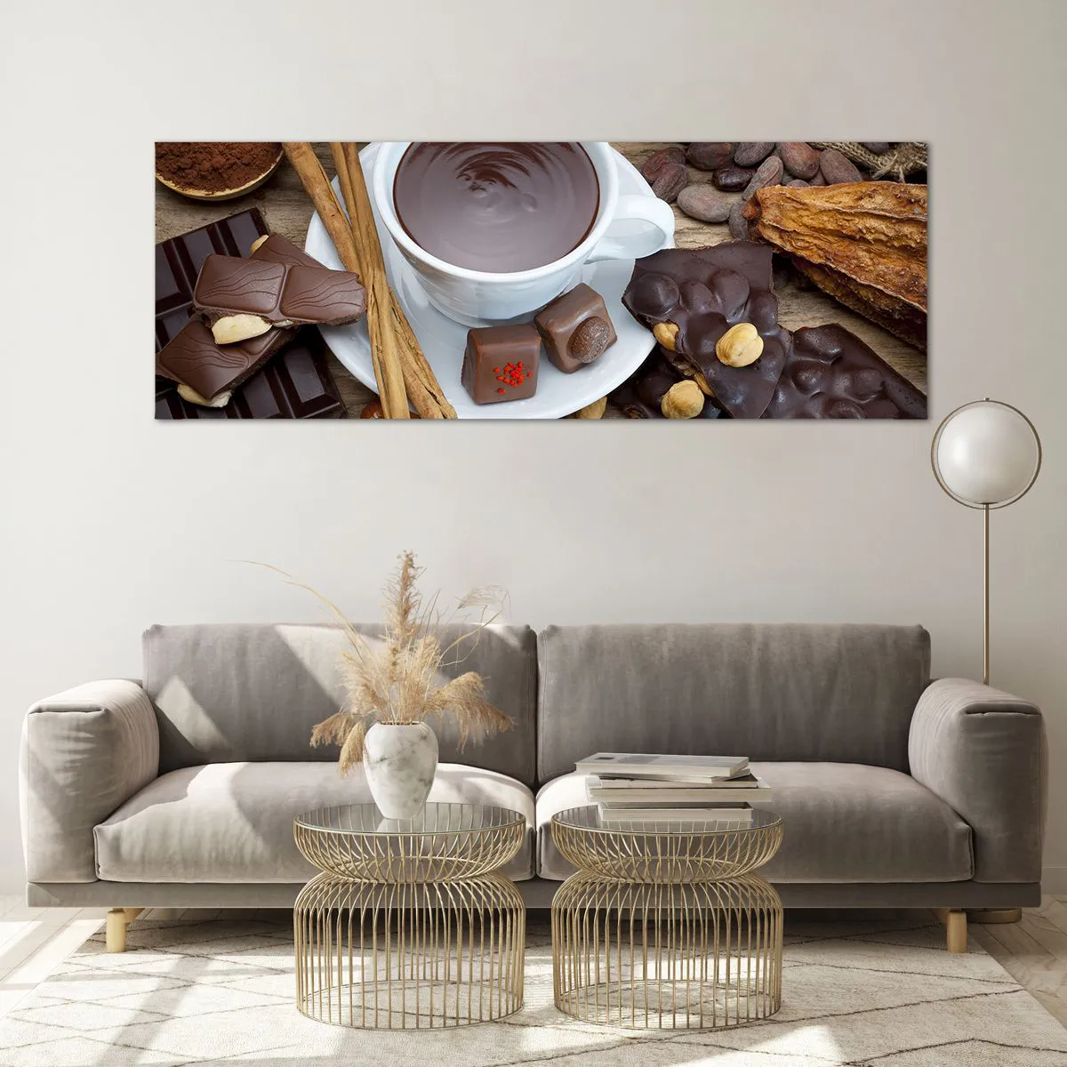 Glass picture - From a Fairytale Factory of Chocolate - 140x50 cm