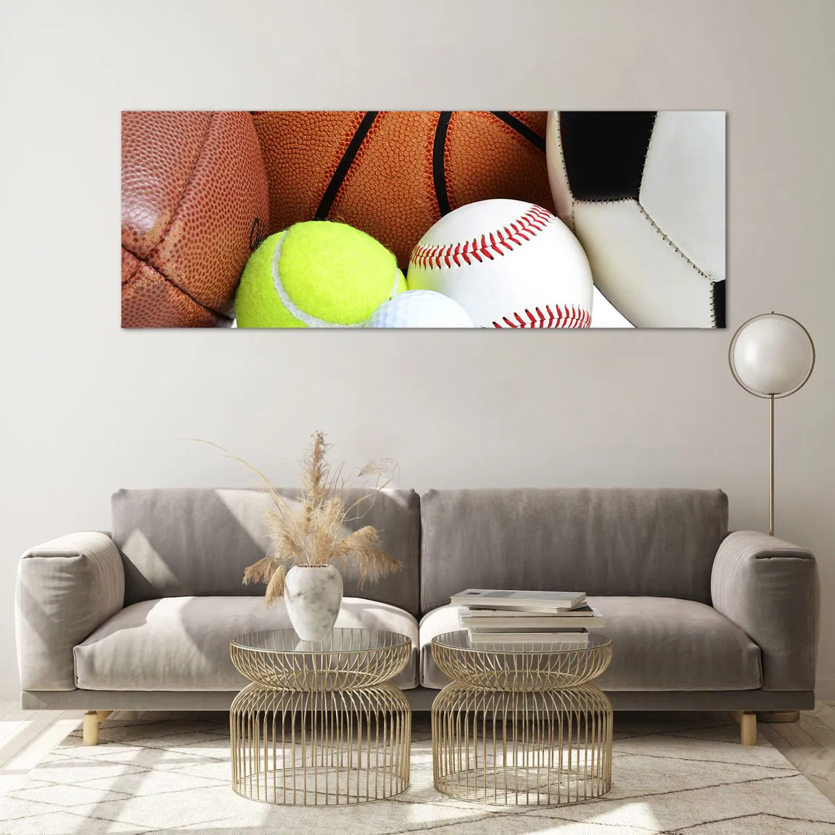 Obraz na skle - Spája nás futbal! - 140x50 cm