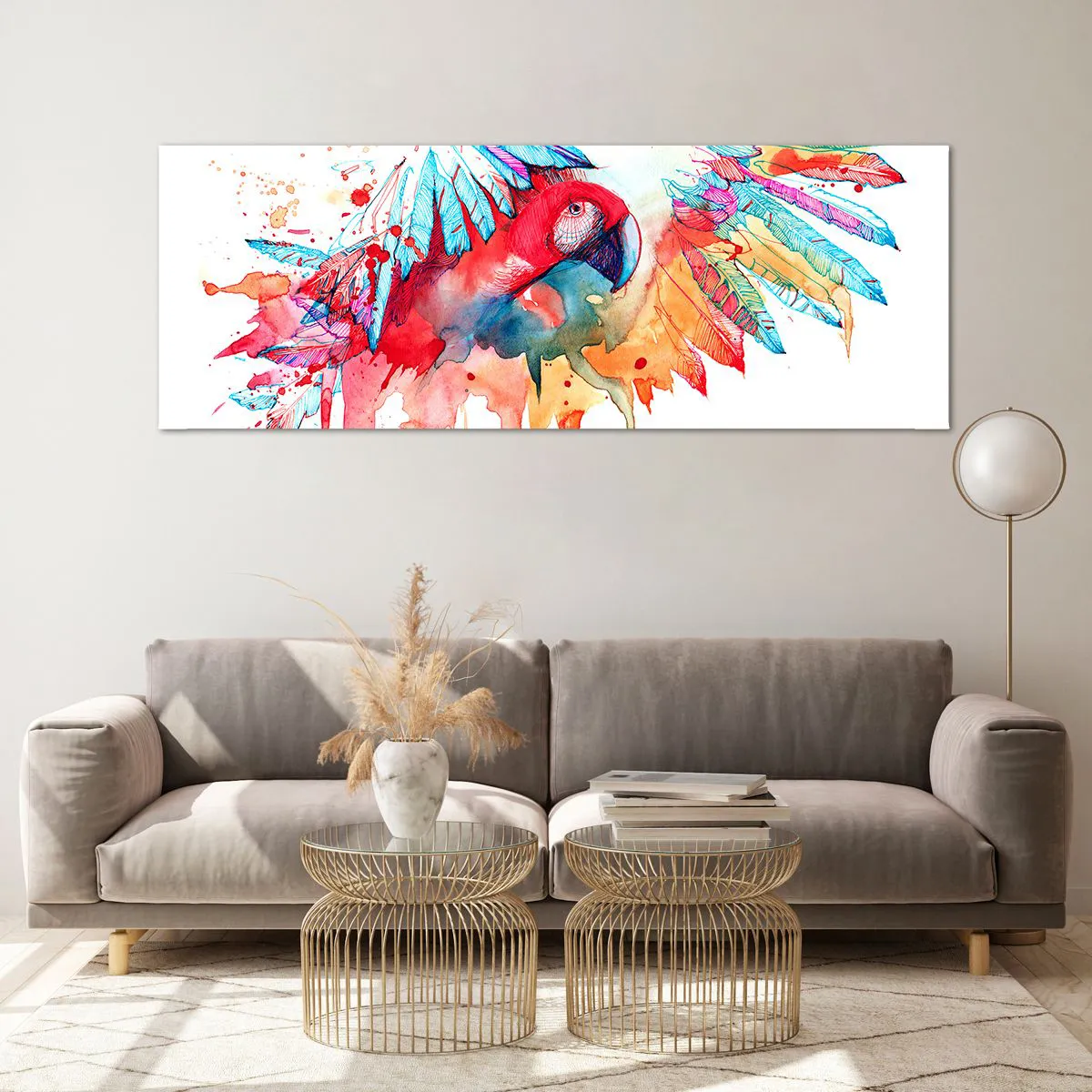 Quadro em vidro - . - 140x50 cm