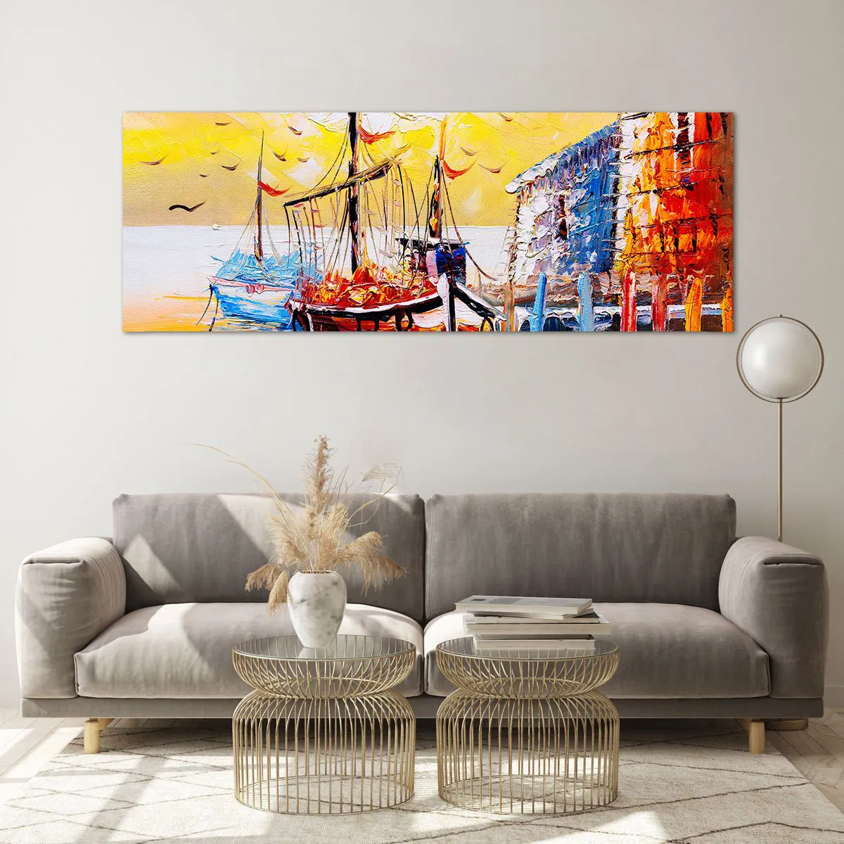 Quadro em vidro - Feliz retorno - 140x50 cm