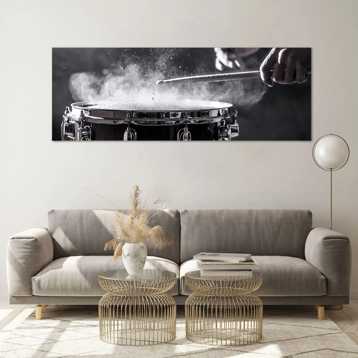 Obraz na skle - Pulz hudby - 140x50 cm