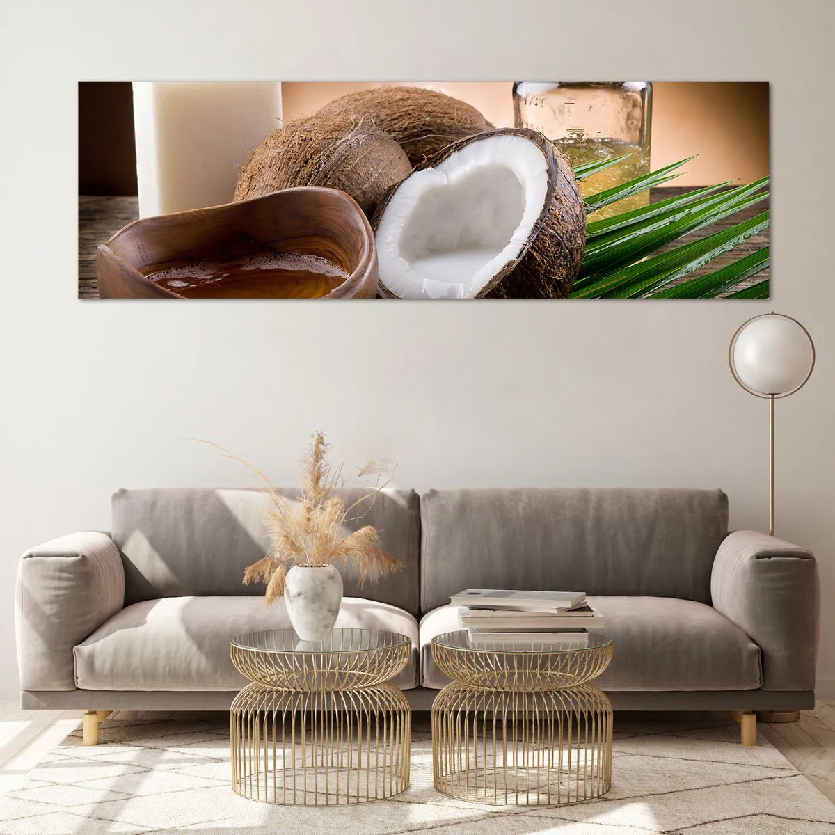 Üveg kép - Egészség a trópusi szigetekről - 160x50 cm